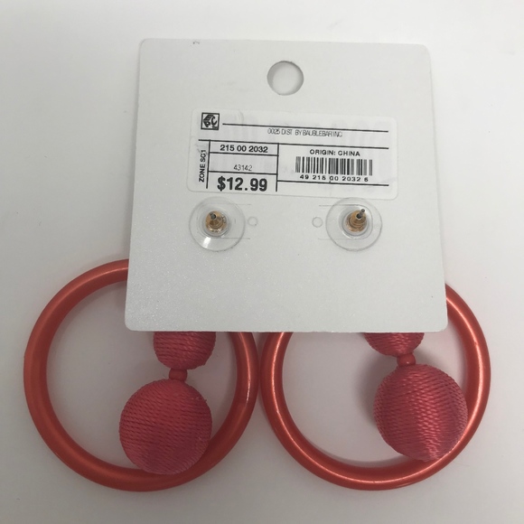 Sugarfix by Baublebar Coral Hoop & Dangle Earrings - Picture 4 of 4